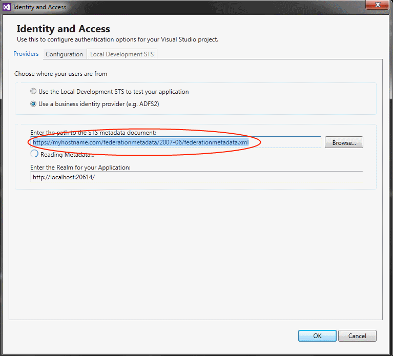 IdentityAndAccessOptionScreen